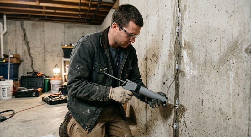 Basement Crack Repair in Fremont, NE