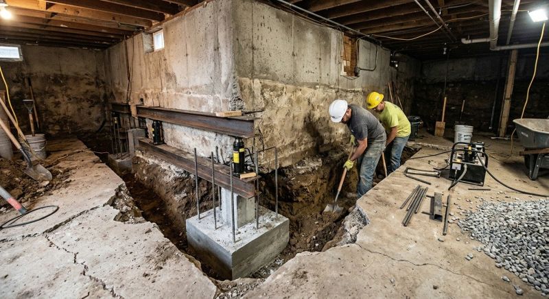 Basement Underpinning in Fremont, NE