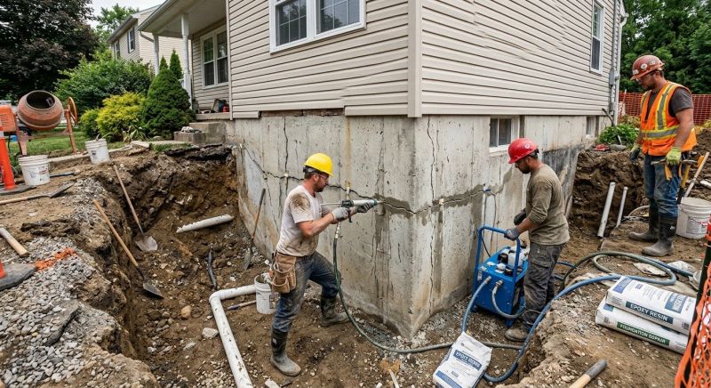 Concrete Foundation Repair in Bennington, NE