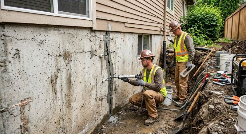 Cracked Foundation Repair in Fremont, NE
