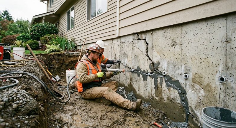 Cracked Foundation Repair in Wahoo, NE