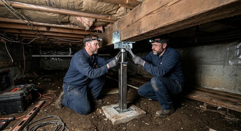 Crawlspace Foundation Repair in Bennington, NE