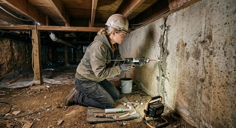 Crawlspace Foundation Repair in Elkhorn, NE