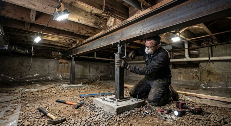 Crawlspace Structural Repair in Fremont, NE