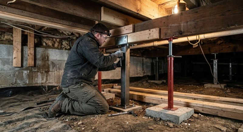 Crawlspace Structural Repair in Fremont, NE