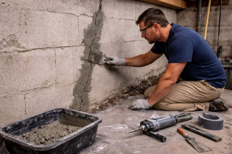 Foundation Crack Repair in Memphis, NE