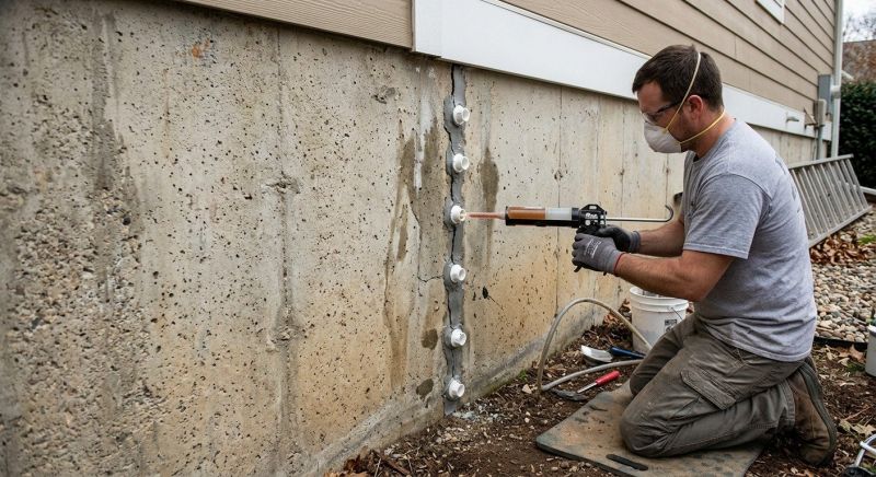 Foundation Crack Sealing in Fremont, NE