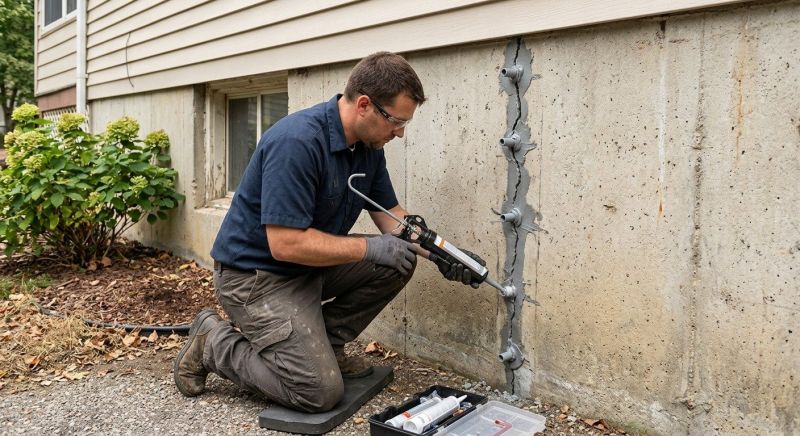 Foundation Crack Sealing in Fremont, NE