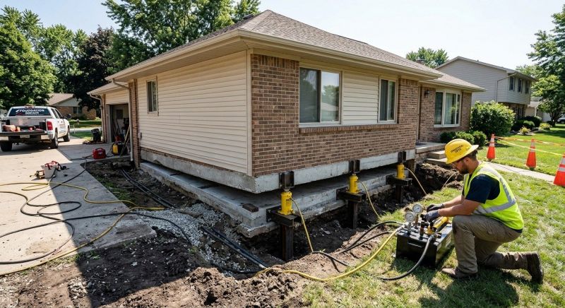 Foundation Lifting in Blair, NE