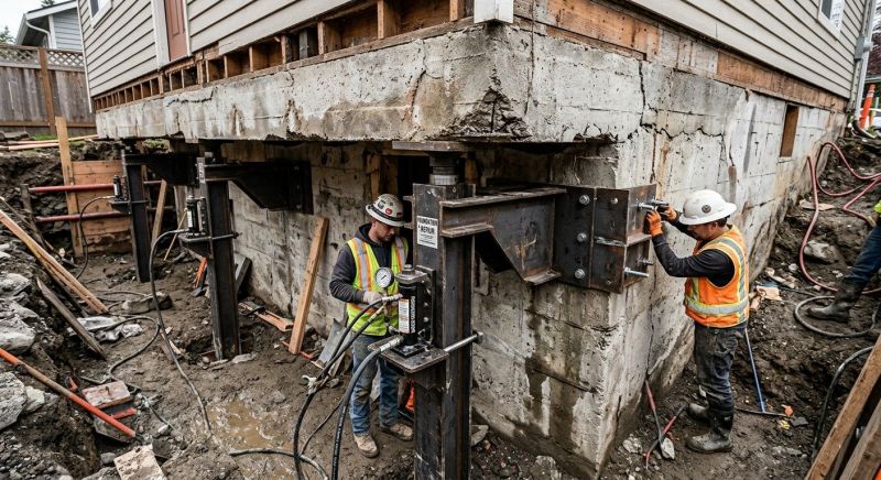 Foundation Lifting in Waterloo, NE