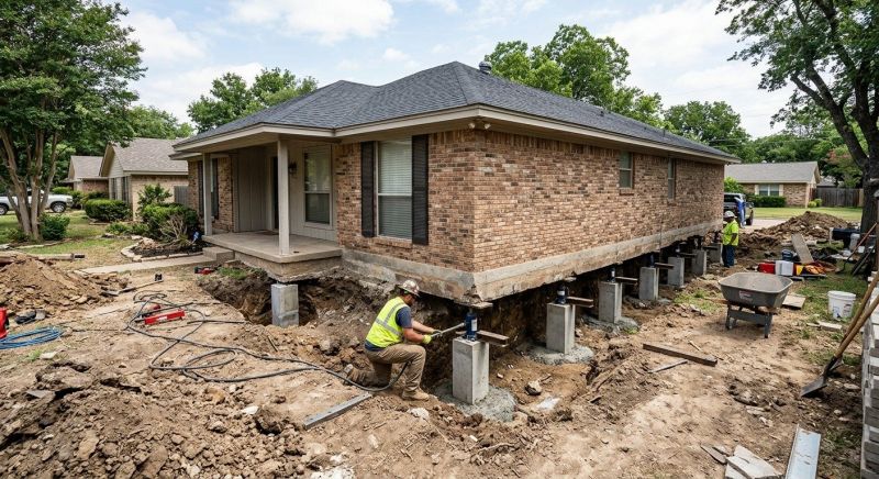 Foundation Pier Leveling in Fremont, NE