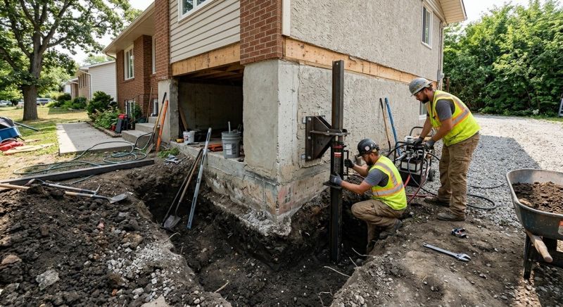 Foundation Pier Repair in Fremont, NE