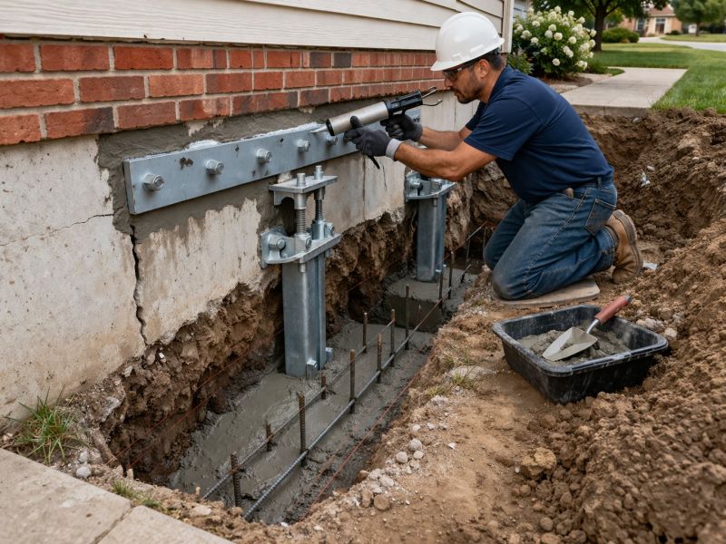 Foundation Pier Repair in Fremont, NE