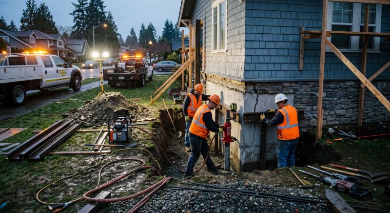 Foundation Stabilizing in Bennington, NE