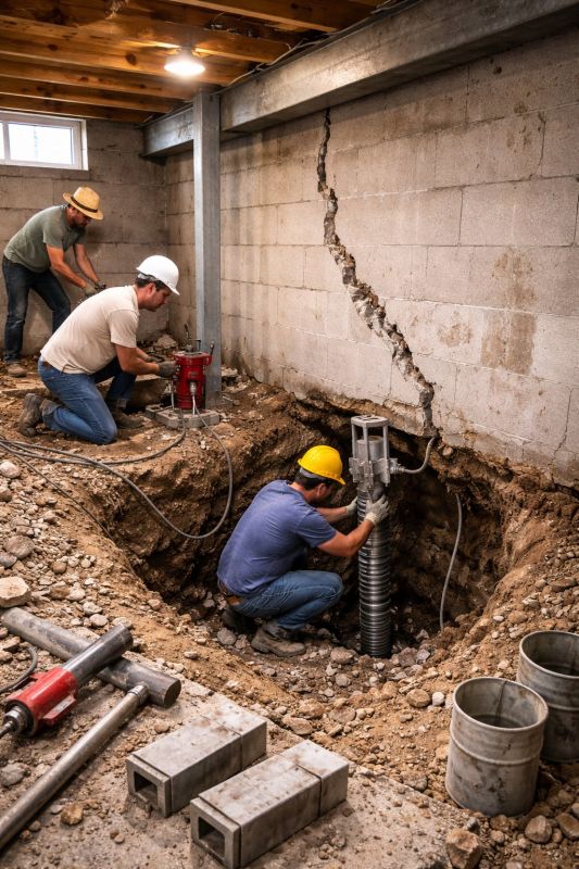 Foundation Structural Repair in Waterloo, NE