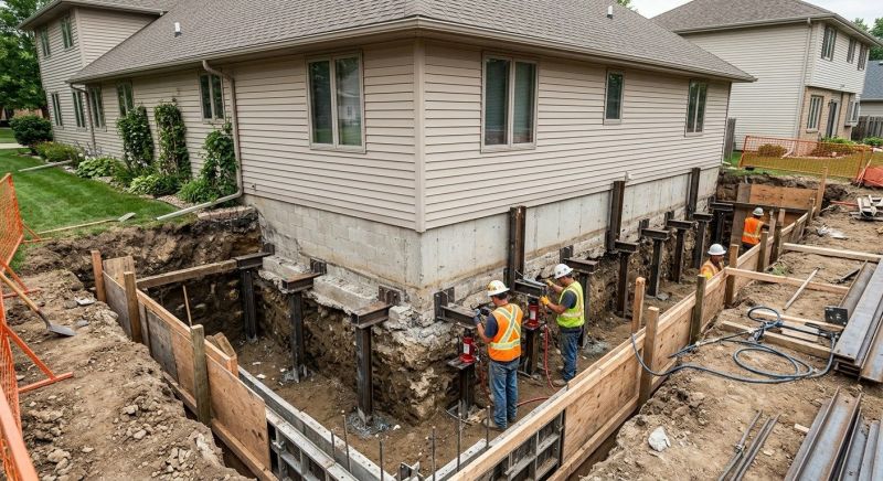 Foundation Underpinning in Fremont, NE