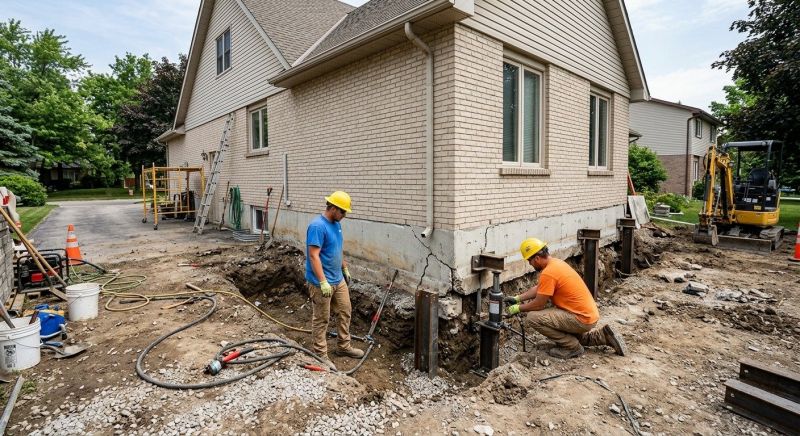Helical Piers Installation in Fremont, NE