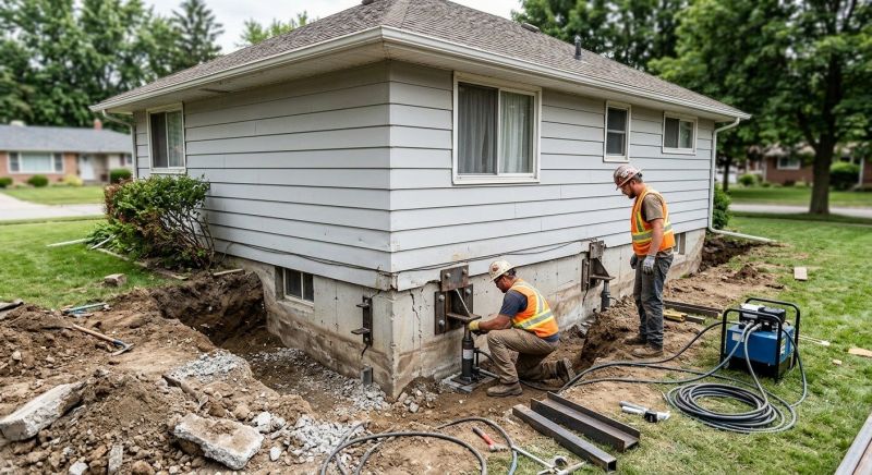 House Foundation Repair in Fremont, NE
