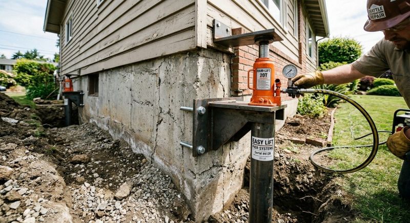 Sinking Foundation Lifting in Fremont, NE
