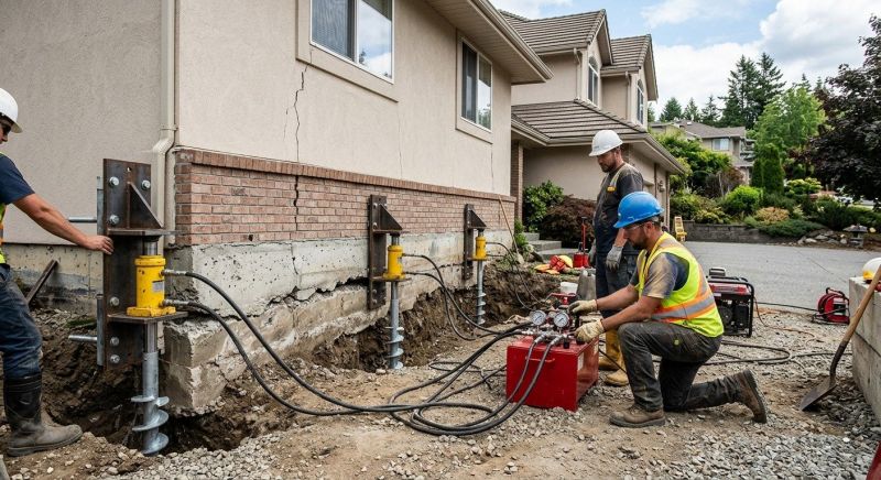 Sinking Foundation Lifting in Fremont, NE