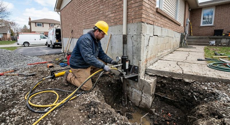 Sinking Foundation Repair in Blair, NE