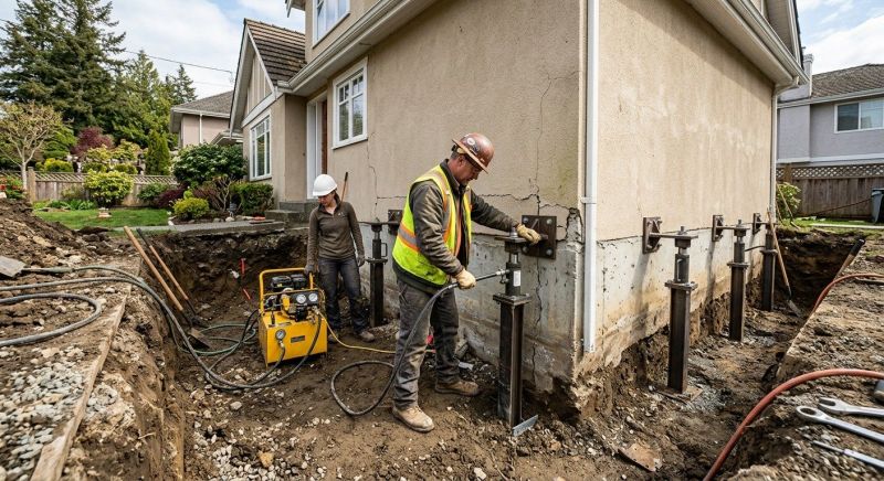 Sinking Foundation Repair in Fremont, NE