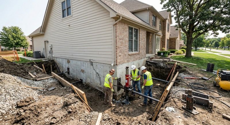 Sinking Foundation Repair in Fremont, NE