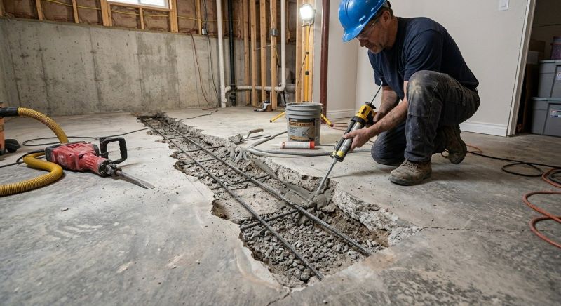 Slab Foundation Repair in Fremont, NE